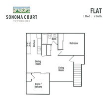 1x1 FLAT floor plan